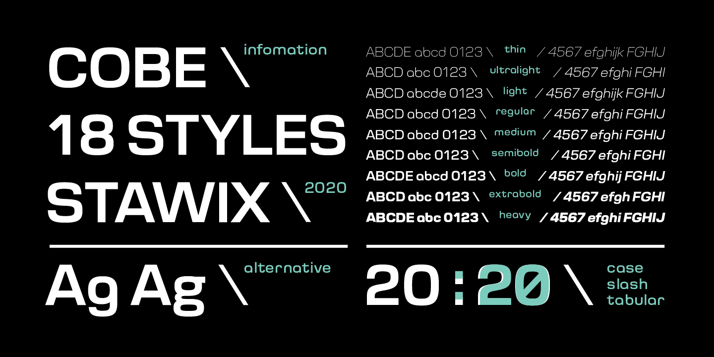 Cobe Extra Bold Font preview